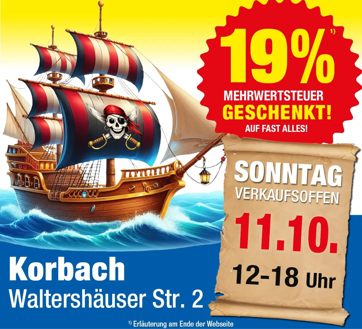 Schaustag Sonntag am 11.10. in Korbach Waltershäuser Straße 2
